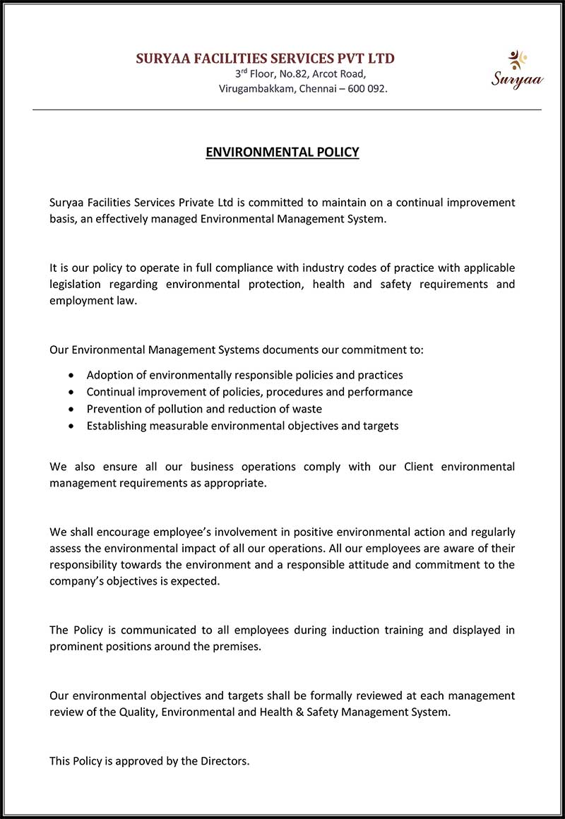 Suryaa-Environmental-Policy